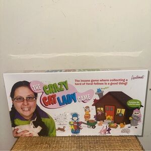 The Crazy Cat Lady Board GAME 2008 Fun Or Gag Gift Gamenight Pets Cat NIB Sealed